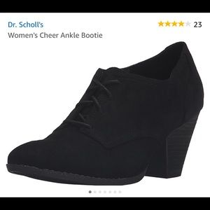 NEVER USED Dr Scholls Ankle Bootie Black suede 8,5